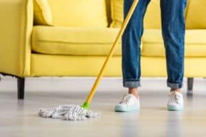 do you tip house cleaners mopping photo