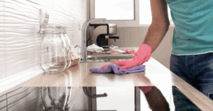 cleaning countertops