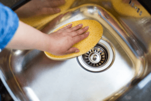 Cleaning Kitchen Sink