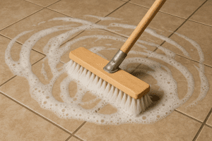 Cleaning Floor Tile