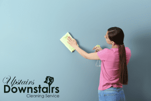 how to clean walls with flat paint