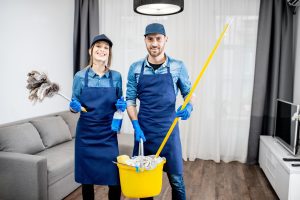 House Cleaning Team Smiling