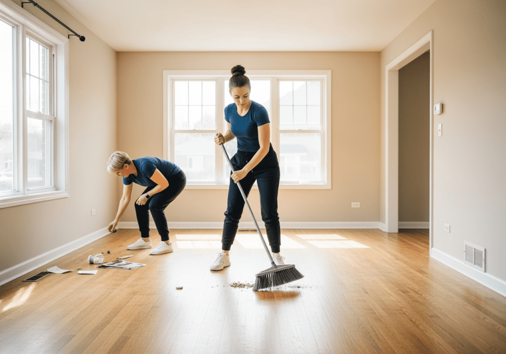 move out cleaning two maids sweeping picking chicago 1