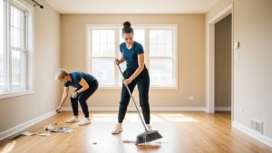 Move-Out Cleaning Two Maids Sweeping and Tidying a Buffalo Grove Home